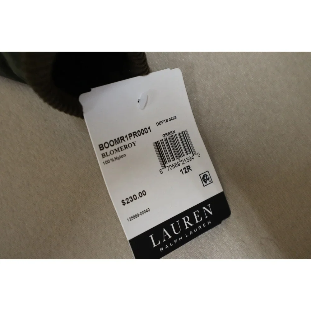 Lauren‎ Ralph Lauren Big Boys Diamond-Shaped Regular Raincoat - Green - Size 12R